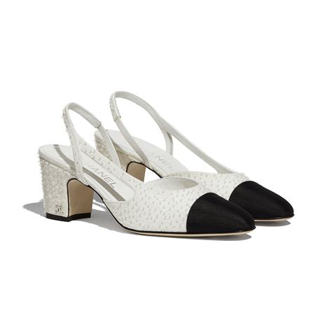 chanel black and white slingbacks|Chanel slingback price euro.